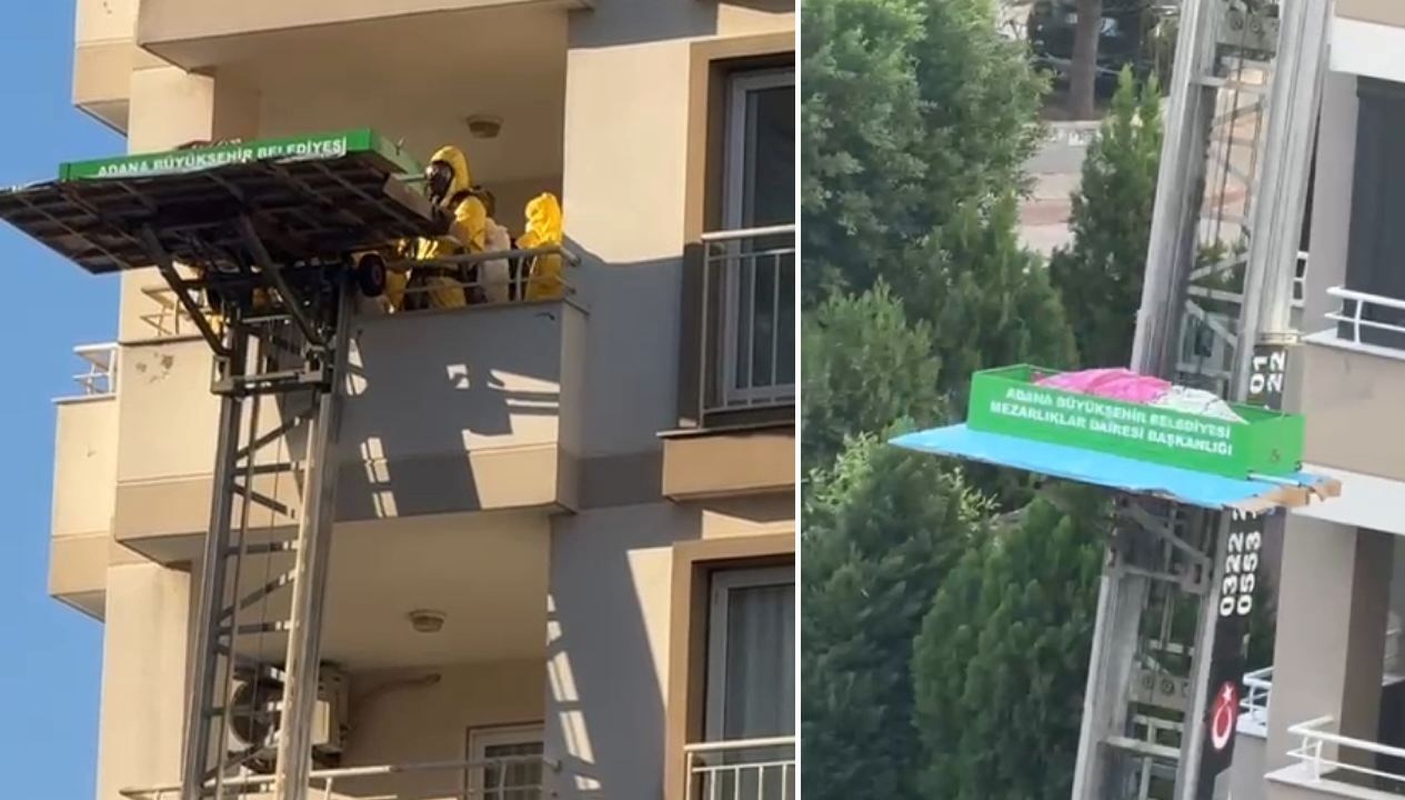 dairede cansiz bedeni bulundu cenazesi asansorlu aracla indirildi wNK2n8Mn