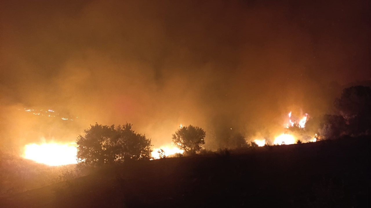 Makilik alanda korkutan yangın Haber gorseli